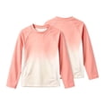 thumbnail image 1 of Tisuna Kids Boy'S Long Sleeve Rash Guard Classic Crewneck Gradient Print Tops Boys Daily Wear Sun Clothes Size 5-6 Years, 1 of 4