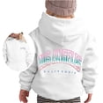 thumbnail image 1 of Tisuna Kids Boys Hoodies Child Versatile Long Sleeve Hoodie With Kangaroo Pocket Teen And Youth Letter Print Daily Wear Outfits Size 9-10 Years, 1 of 4