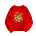 thumbnail image 1 of Tisuna Kids Girls Back To School Sweatshirts Child Breathable Cartoon Print Sweatshirt Teen And Youth Fall Winter Long Sleeve Hoodless Size 7-8 Years, 1 of 4