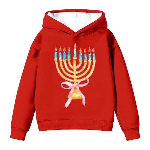 Tisuna Kids Girls Hoodies Child Casual Cartoon Print Hoodie Teen And Youth School Play Long Sleeve Outfits Size 11-12 Years