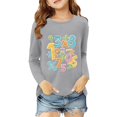 thumbnail image 1 of Tisuna Kids Girls Sweatshirts Child Breathable Number Print Sweatshirt Teen And Youth Daily Wear Long Sleeve Outfits Size 13-14 Years, 1 of 3