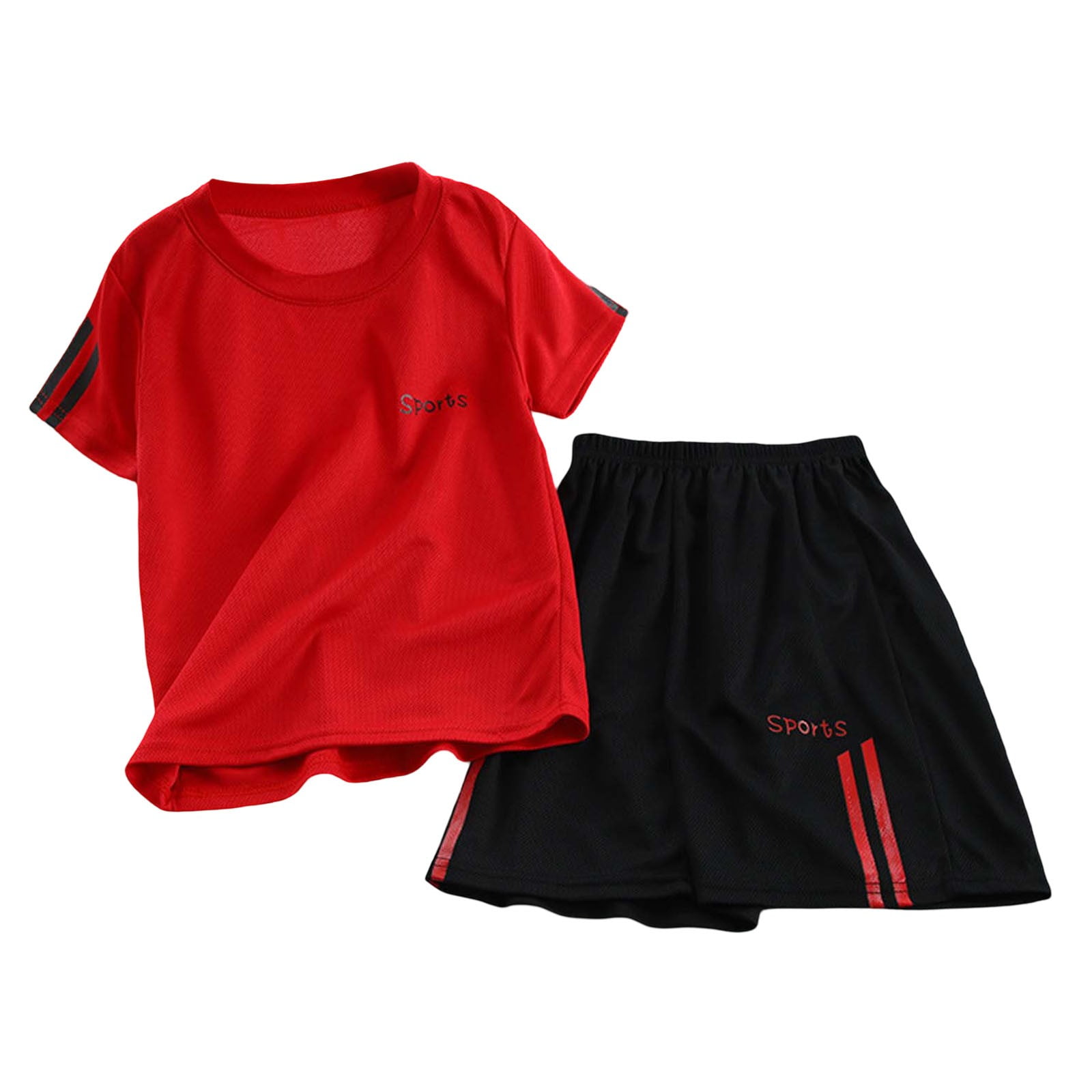 Boys Sporty “Arsenal” Printed T-Shirt & Shorts Summer Outfit Set main image 1