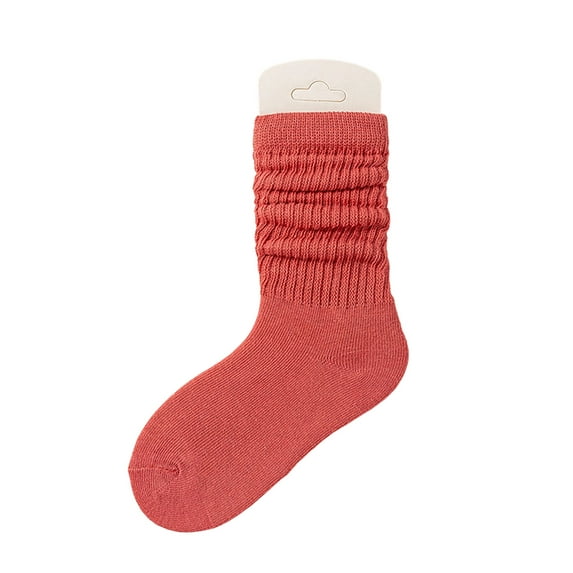 Tisuna Little Girls Boys Socks Solid Color Anti Ankle Socks Breathable Leisure Spring Autumn Kids Stocking Light Pink Size 0-2 Years