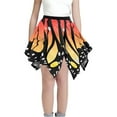 thumbnail image 1 of Tisuna Little Girls Carnival Skirt Butterfly Print Elastic Waist A-Line Ruffled Skirt Fashion Elegant Girls Festival Dance Wear Yellow Size 11-12 Years, 1 of 4