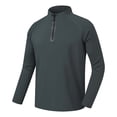 thumbnail image 1 of Tisuna Long Sleeve T-Shirts For Men Lightweight Stand Collar Tops Men Solid Tshirts For Fitness Sports Size L, 1 of 4