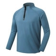thumbnail image 1 of Tisuna Men Autumn T-Shirts Soft Stand Collar Tops Men Solid Outfits For Work Office Size M, 1 of 2