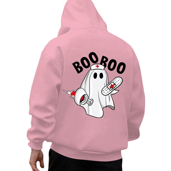 Tisuna Men'S Halloween Hoodies Ghost Print Long Sleeve Hooded Tops Lightweight Men Festival Theme Party Hoody Clothes Size M
