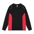 thumbnail image 1 of Tisuna Men'S Long Sleeve T-Shirts Comfortable Crew Neck Tops Men Color Blocking Tees For Going Out Street Size L, 1 of 5