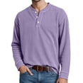 thumbnail image 1 of Tisuna Mens Fall T-Shirts Quick Dry Henley Neck Tops Men Solid Shirts For Workout Gym Size Xl, 1 of 4