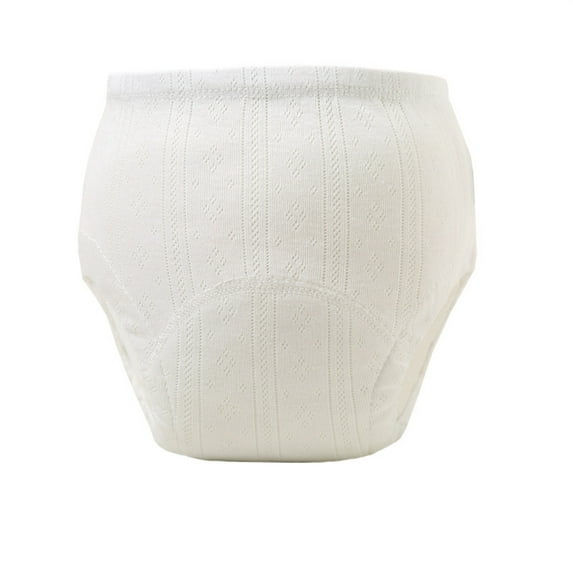 Tisuna Baby Boys Training Underwear Solid Color Elastic Waist Traight Leg Briefs Classic Soft Baby Daily Wear Panties White Size 2-3 Years