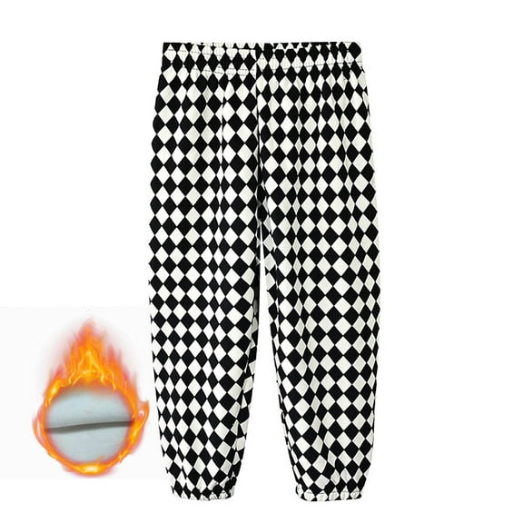 Tisuna Pants For Boys Child Plaid Print Elastic Waist Straight Leg Trousers Fashion Leisure Autumn Winter Kids Outdoor Wear B Size 2-3 Years