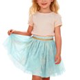 thumbnail image 1 of Tisuna Sequin Skirt For Girls Child Elastic Waist Layer Ruffled Skirt Elegant Lightweight Girls Festival Carnival Dance Outfits Blue Size 5-6 Years, 1 of 6