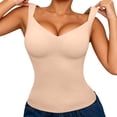 thumbnail image 1 of Tisuna Shapewear Tank Tops For Women Tummy Control Seamless Tops V Neck Body Shaper Camisole Size L Light Pink, 1 of 4