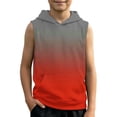 thumbnail image 1 of Tisuna Sleeveless Tank Tops For Boys Kids Summer Hoodie Gradient Print Tops Soft Sport Athletic Tees Shirts For Toddler And Tweens 2-12 Years, 1 of 4