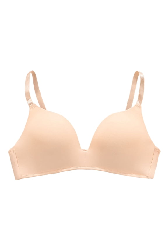 Sport Bras For Women Solid Color Standard Straps Push Up Bralette Soft Thin Women'S Breathable Sport Daily Wear Bra Beige