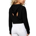 thumbnail image 1 of Tisuna Toddler Crop Hoodies Girls Stylish Solid Color Hoodie Teen And Youth Daily Wear Long Sleeve Outfits Size 3-4 Years, 1 of 6