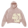 thumbnail image 1 of Tisuna Toddler Hoodies Girls Breathable Letter Print Hoodie With Kangaroo Pocket Teen And Youth Going Out Long Sleeve Pullovers Size 2-3 Years, 1 of 2