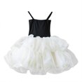 thumbnail image 1 of Tisuna Toddler Tulle Dress For Girls Baby Solid Color Sleeveless Suspender Dresses Stylish Elegance Little Girls Summer Birthday Party Street Playwear Dress Size 7-8 Years White, 1 of 9