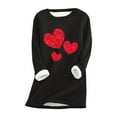 thumbnail image 1 of Tisuna Women'S Winter Sweater Dress Valentine Heart Print Long Sleeve Crew Neck Dresses Thermal Warm Ladies Pullover Sweater Clothes Black Size Xxl, 1 of 3