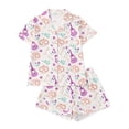 thumbnail image 1 of Tisuna Womens Halloween Pajamas Set Graphic Print Short Sleeve Button Down Tops And Shorts Sleepwear Pjs Sets Stylish 2 Pieces Sleep Wear S-XXL, 1 of 9