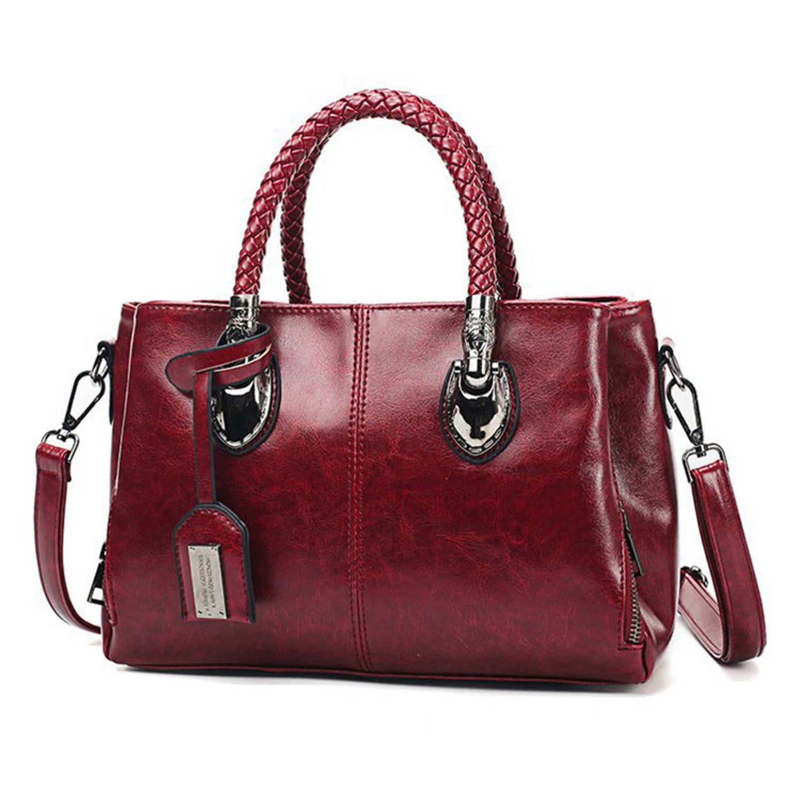Titaking Women's Crossbody Handbags Shoulder Bag Zipper for Women PU Leather Red