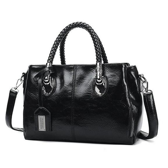 Titaking Women's Crossbody Handbags Shoulder Bag Zipper for Women PU Leather Black