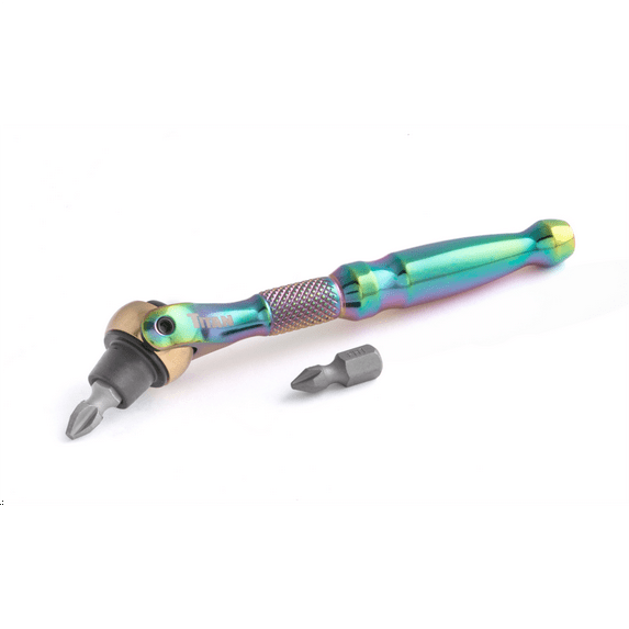 Titan 1/4 in. Drive Titanium Swivel Head Micro Bit Driver