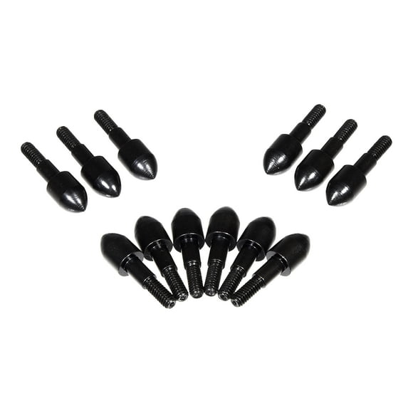 Titan 11/32" Archery Steel Bullet Points, 100-Grains, 12-Pack, Black