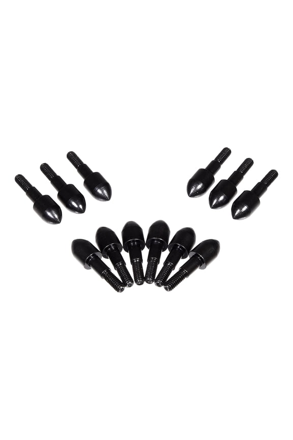 11/32" Archery Steel Bullet Points, 100-Grains, 12-Pack, Black