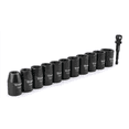 thumbnail image 1 of Titan 12 Piece 1/2 Inch Drive 6 Point Metric Standard Impact Socket Set, 1 of 3