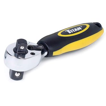 Titan 12175 5-Piece 90-Tooth Swivel Head And Flat Head Ratchet Set