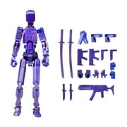 Titan 13 Action Figure,3D Printed Action Figure,Full Body Mechanical Movable Toy,T13 Action Figure 3D Printed Multi-Jointed Movable,Multiple Accessories,Perfect Festival Birthday Gift for Fans