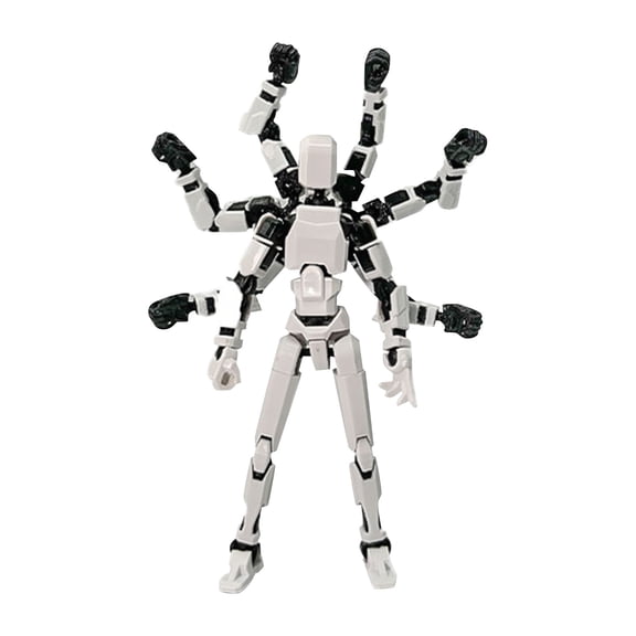 Titan 13 Action Figure, Action Figures, Titan 13 Action Figure 3D Printed Robot Multi-Jointed Movable, Desktop Decorations for Game Lovers