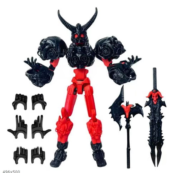 Titan 13 Action Figure,Assembly Completed 3D Printed T13 Multi-Jointed Movable Robot with Full Articulation Lucky13 Nova13 Dummy