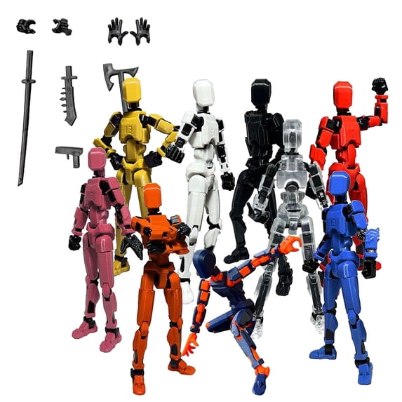 Titan 13 Action Figure, N13 Action Figures, T13 Action Figure 3D Printed Robot Multi-Jointed Movable, Desktop Decorations for Game Lovers