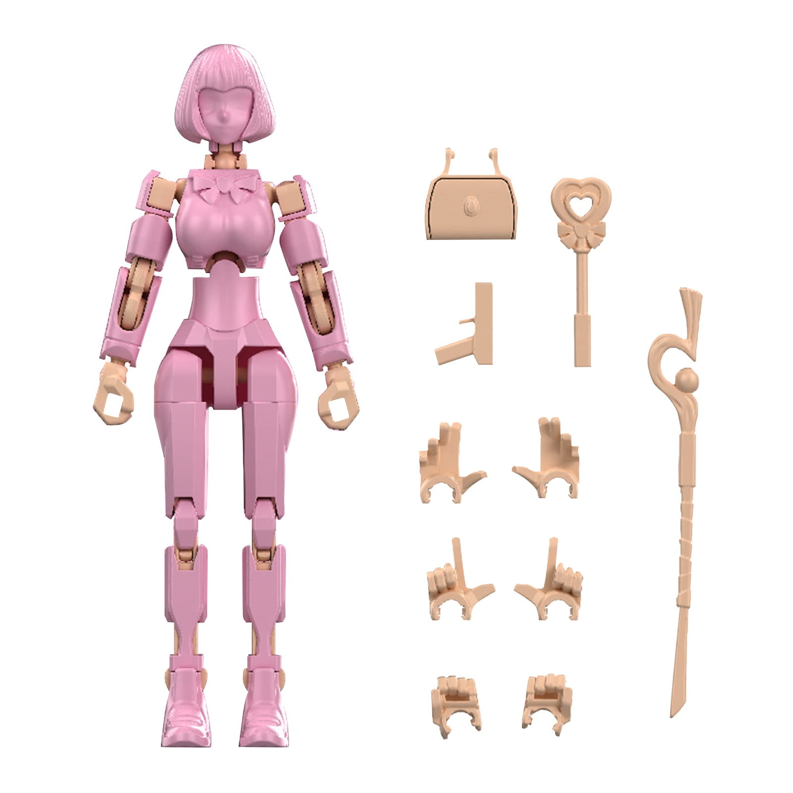 Titan 13 Action Figure, T13 Action Figure 3D Printed Multi-Jointed