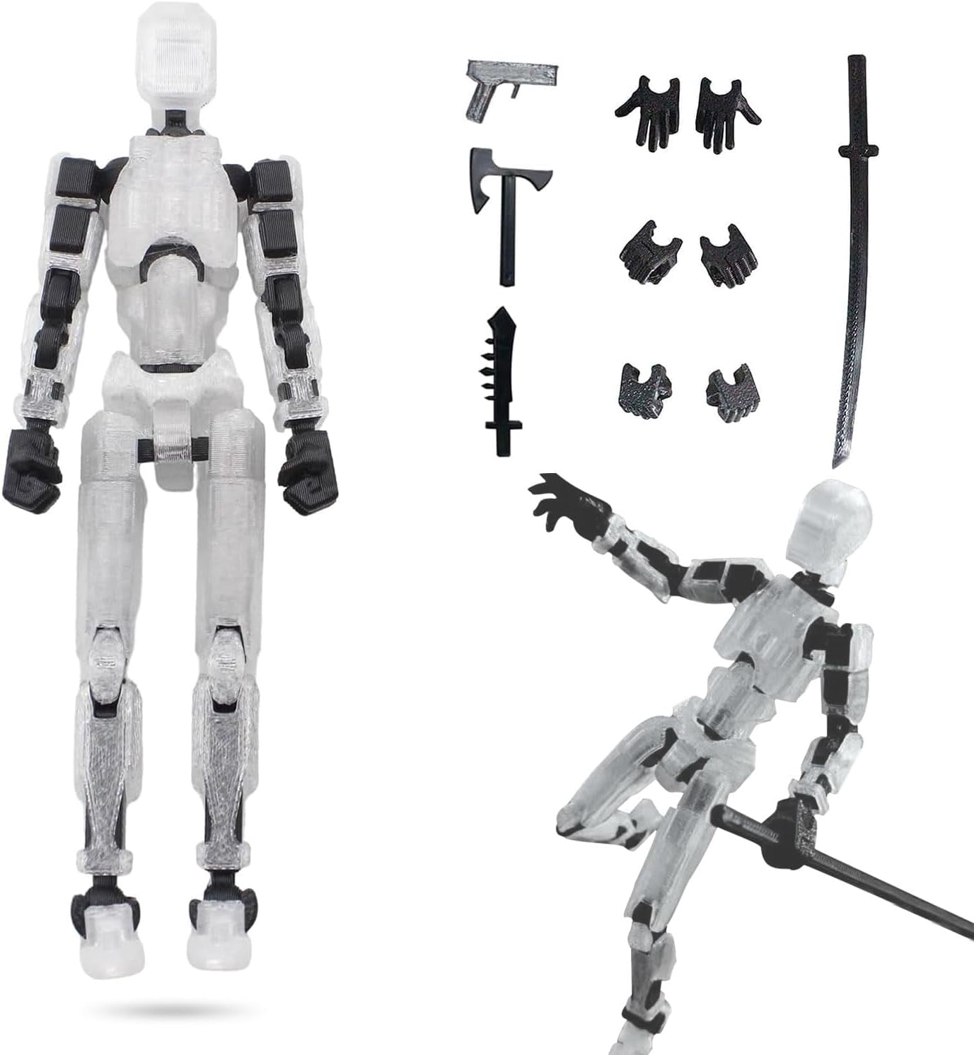 Titan 13 Action Figure, T13 Multi-Jointed Action Figures with 4 Types ...