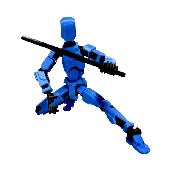 Titan 13 Action Figures, Nova 13 Action Figure, 3D Printed Figure Set, Dummy Robot 13, Multi-Articular Action Figures for Desktop Decorations A