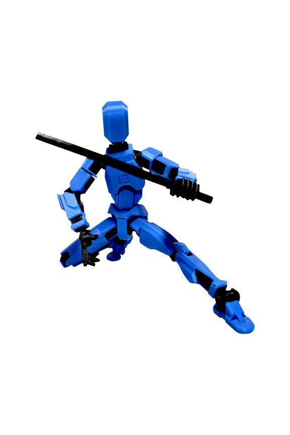 Titan 13 Action Figures, Nova 13 Action Figure, 3D Printed Figure Set, Dummy Robot 13, Multi-Articular Action Figures for Desktop Decorations A