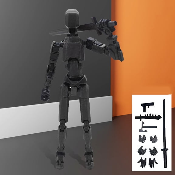 Titan 13 Action Figures T13 Figure 3D Printed Multi-Jointed Movable Lucky 13 Action Figure Nova 13 Action Figure Dummy