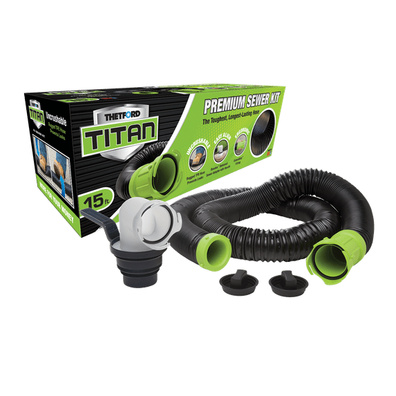 Titan 15-Foot Premium RV Sewer Hose Kit - Thetford 17853