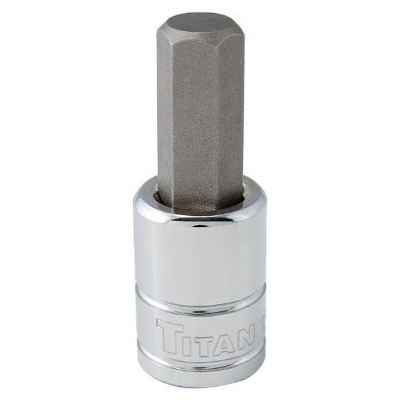 Hex Bit Socket, 3/8" Drive, 10mm, Chrome