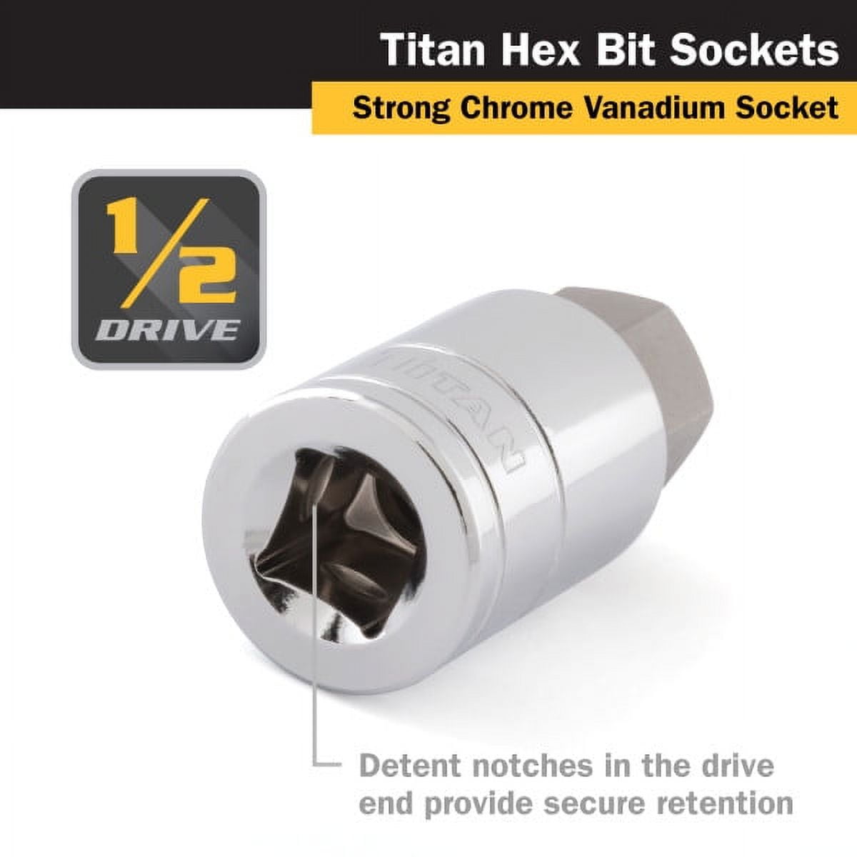 Titan Tools 15670 Hex Bit Socket 1/2