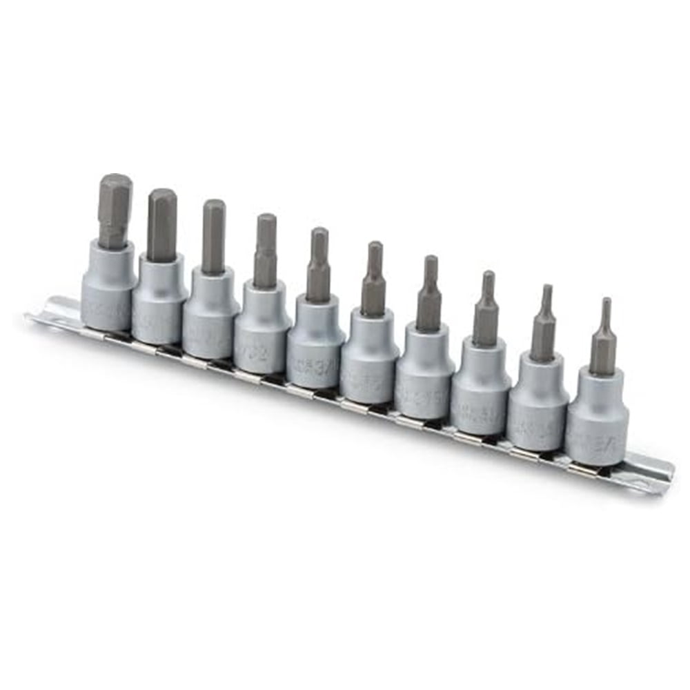 Titan 16133 3/8" Drive SAE Hex Bit Socket Set - 10 Piece