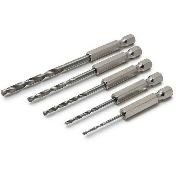 5 Piece Hex Shank Drill Bit