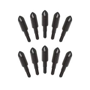 Titan 17/64" Archery Steel Bullet Points, 100-Grains, 10-Pack, Black