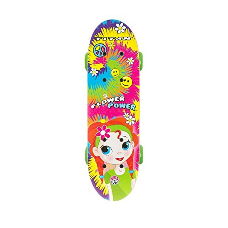 Titan Flower Power Princess Complete Skateboard for Girls Ages 5