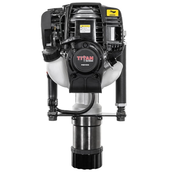 Titan Post Drivers Gas Powered Fence Post Driver for T-Posts, Pipes and Stakes