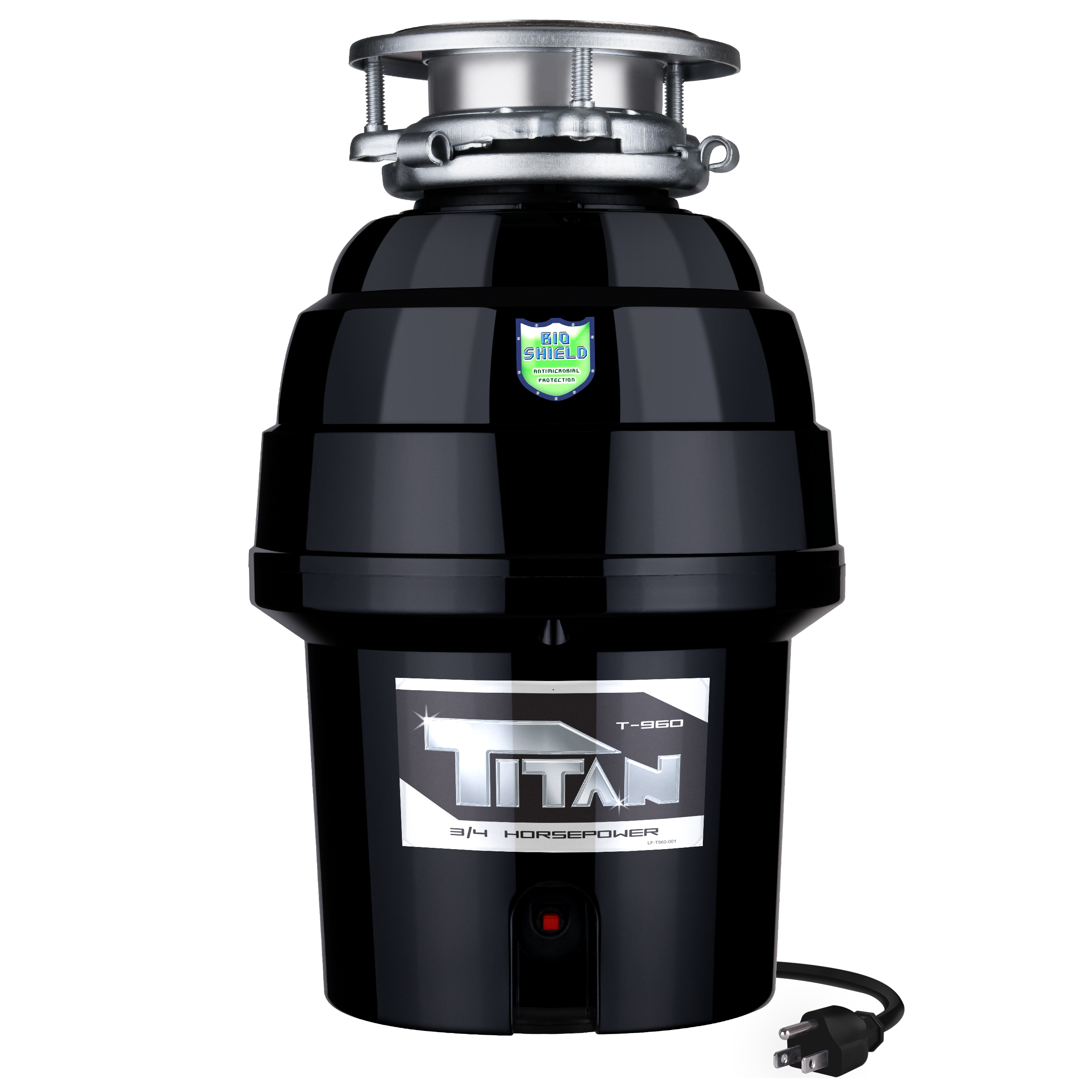 Titan 3/4 HP Deluxe Garbage Disposal with Power Cord and Flange 10-US-TN-960 -3B