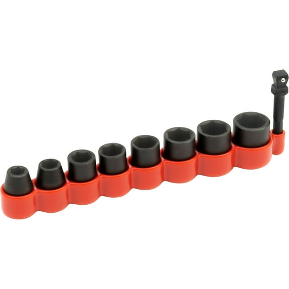 Titan 3/8in.-Drive SAE Impact Socket Set, 9-Pc.